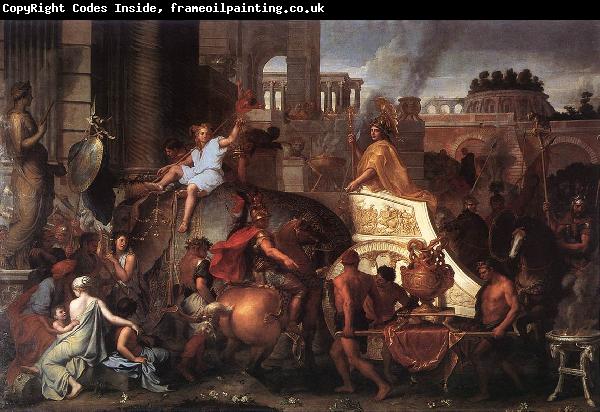 LE BRUN, Charles Entry of Alexander into Babylon h
